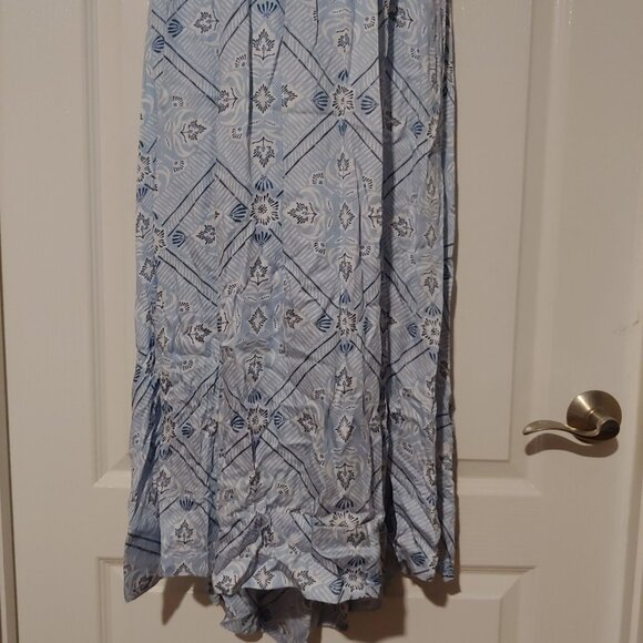Omika Baby Blue Floral Blair Midi Addison Harbor Dress Smocked Tiered. XL NWT - Picture 5 of 11